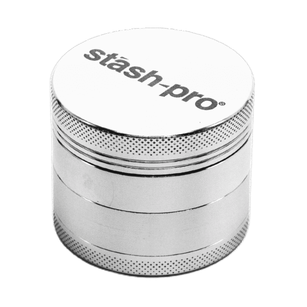 Stash-pro Silver Aluminium Grinder - Large