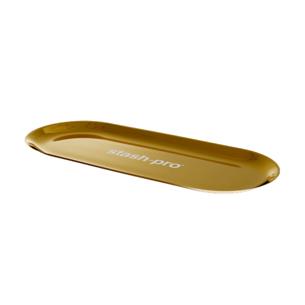 Stash-pro Oval Metal Tray - Gold