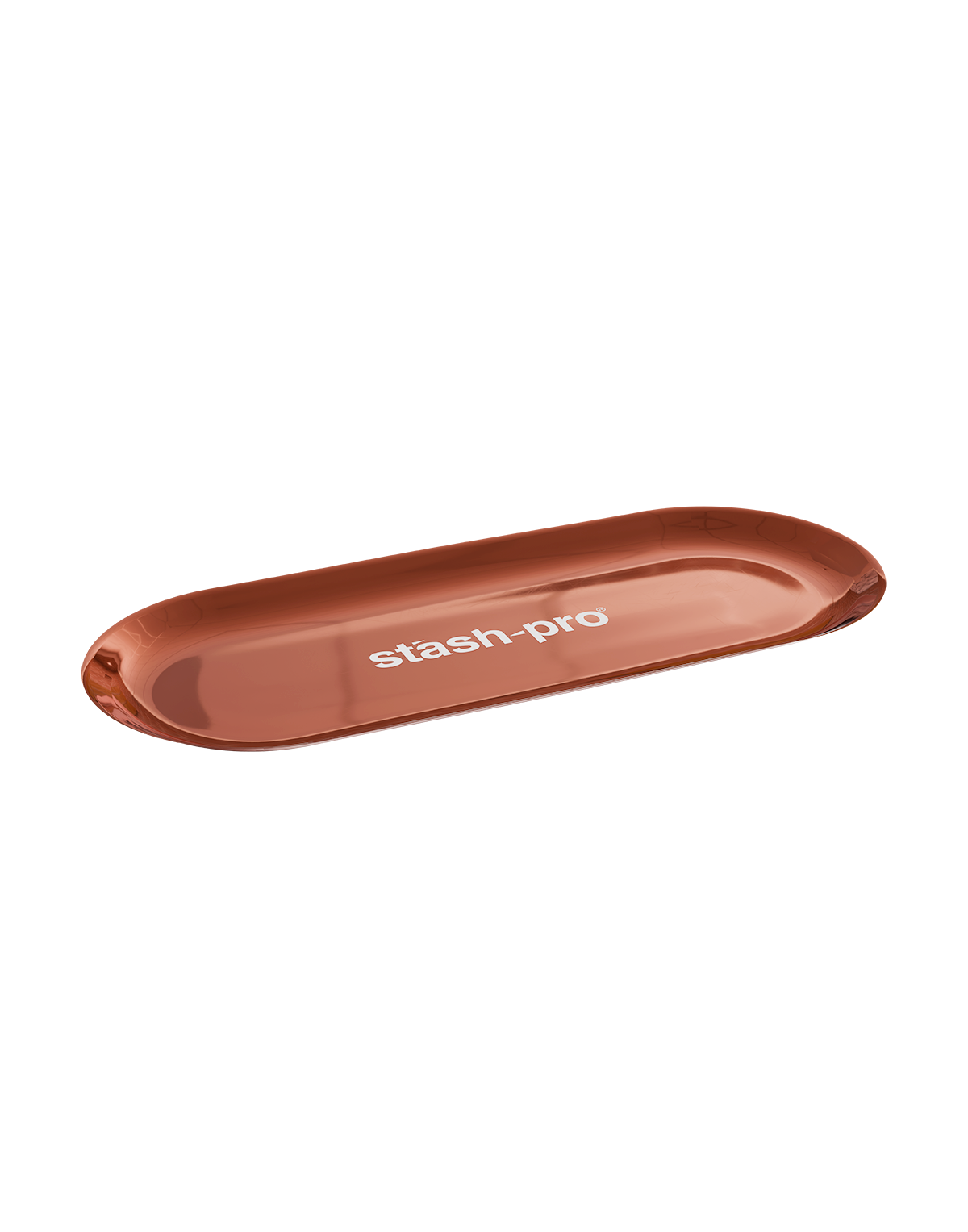 Stash-pro Oval Metal Tray - Rose Gold - Image 2