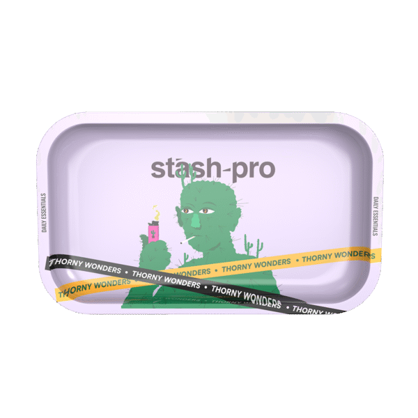 Stash-pro Medium Rolling Tray Thorny Wonders