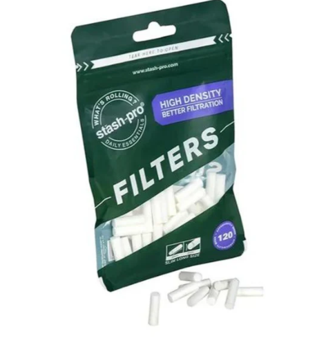 STASH-PRO Filters Slim Long Size 6mm x 20mm - Pack of 120