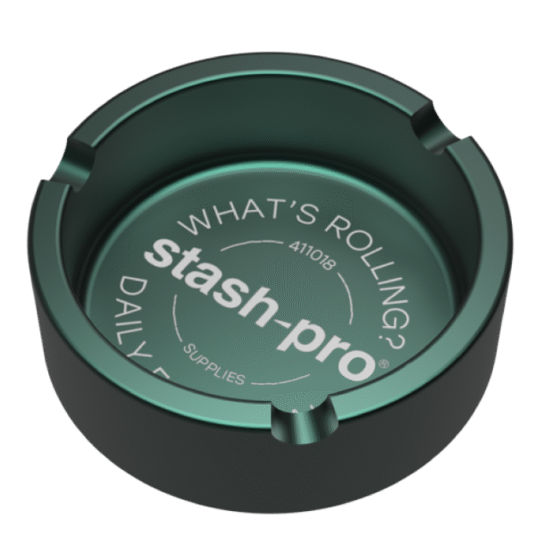 Stash-pro Aluminium Ashtray - Green