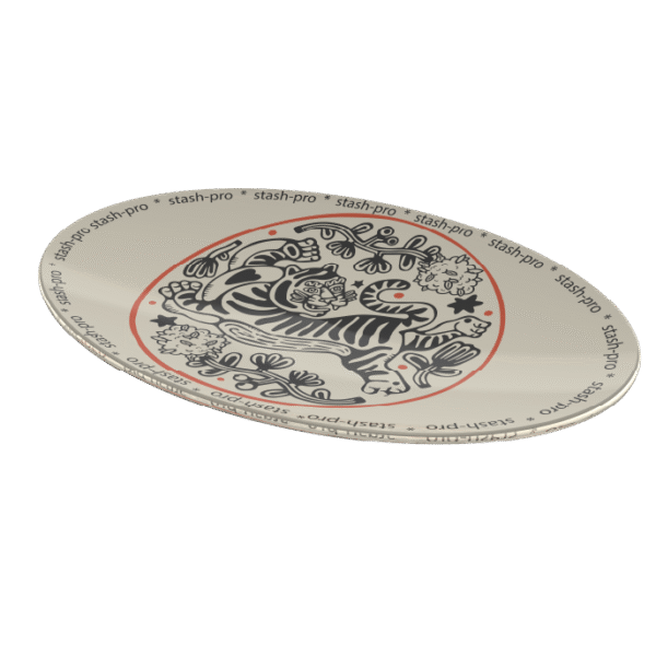 stash-pro Toughened Glass Crushing Plate - White Tiger